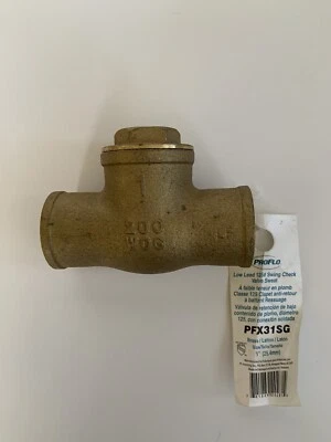 NUEVA válvula de retención oscilante Pro-Flo latón 1” PFX31SG Foto 1 de 3