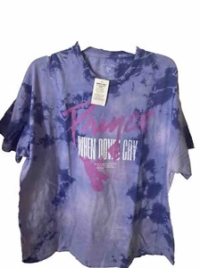 Prince Estate When Doves Cry Prince Graphic Tee Unisex 1X Oversized Tie Dye New - Picture 1 of 10