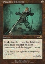 MTG magic cards 1x x1 Light Play, English Parallax Inhibitor Nemesis