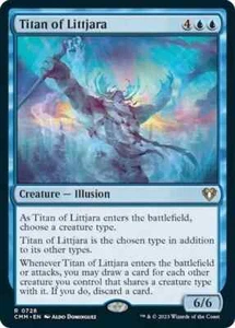 Titan of Littjara 728 Commander Masters Magic Magic Casi nuevo - Imagen 1 de 1