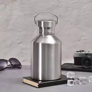 Stainless Steel Water Bottle 2L/67.6oz- Portable, Insulated, Summer Drinkware, - Picture 1 of 7