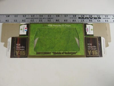 Matchbox Models of Yesteryear Y-16 1928 Mercedes SS Coupe BOX ONLY   BIS - Image 1 of 4