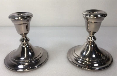 Candelabros con peso enchapados en plata Gorham YC3000 Foto 1 de 4