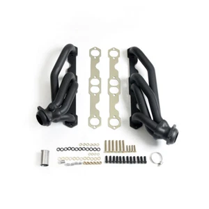 Shorty Headers for Chevy GMC 88-95 C1500 K1500 305 350 5.0L 5.7L V8 Black Paint - Picture 1 of 8