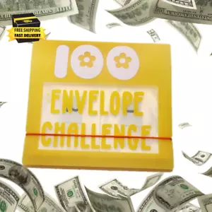 100 Envelope Budget Planner Book - Cash Envelope System, Savings Challenges Shee - Picture 1 of 7