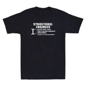 Structural Engineer Definition Funny Engineering Quote Gift Retro Men's T-Shirt - Picture 1 of 8