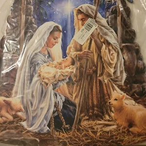 Designocracy by Dona Gelsinger Born in a Manger Wall and Door Hanger - Picture 1 of 1