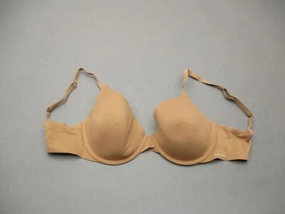 32D Calvin Klein Womens Brown Underwire Lined Back Closure T-Shirt Demi Bra 5H - Image 1 of 4