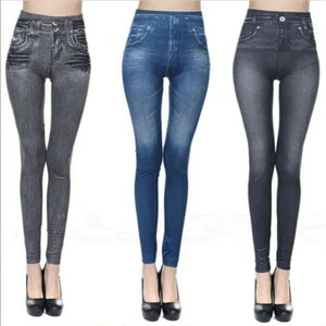 Women Denim Skinny Jeans Stretchy Pencil Trousers Slim Jeggings Long Pants Jeans - Picture 1 of 13
