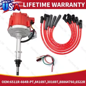 HEI Ignition Distributor & Wireset For AMC JEEP CJ5 CJ7 4.0L 4.2L 6 CYL 232 258 - Picture 1 of 9
