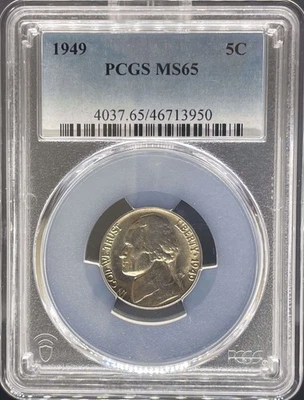 1949 Jefferson Nickel MS65 PCGS (#PA46713950) - Image 1 of 2
