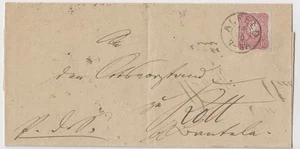 DR Nº 33 Carta Doble Usada con K2 Alfeld Anteriormente Hannover 1875 - Imagen 1 de 2