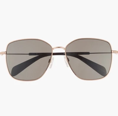 rag & bone 57mm Square Sunglasses in Rose Gold NWT - Image 1 of 4