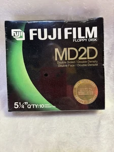 FUJIFILM FLOPPY DISKS - 5.25" MD2D (Box Of 10) - Double Sided/Double Density - Afbeelding 1 van 4
