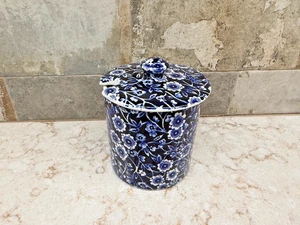 Burleigh Blue Calico marmellata/miele barattolo da 3,25" - Foto 1 di 5