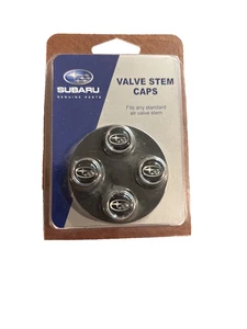 Subaru Set of 4 Valve Stem Caps Subaru Logo PSOA342L137 - Picture 1 of 2