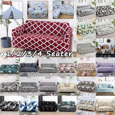 1/2/3/4 Seater Slipcover Sofa Covers Elastic Settee Stretch Couch Protector NEW - Image 1 of 4