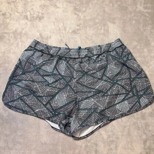 Champion Shorts Women XXL 2XL C9 Grey Geometric Elastic Waist Drawstring Running - Picture 1 of 15