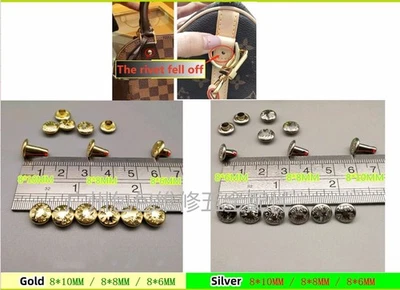 Set Borchie Vite Rivetto Metallo per Riparazione Borsa Ricambio Ferramenta Accessori - Immagine 1 di 4