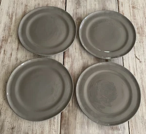 4 The Good Earth Keramik handgefertigte Essteller SIMPLYCE dunkelgrau 10 5/8" - Bild 1 von 10
