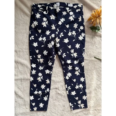 Pantalones florales ajustados al tobillo Gap Signature talla 12 Foto 1 de 4