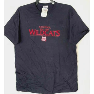 Hanes University of Arizona Wildcats Short Sleeve Tee Embroid Mens Blue Large - Picture 1 of 4