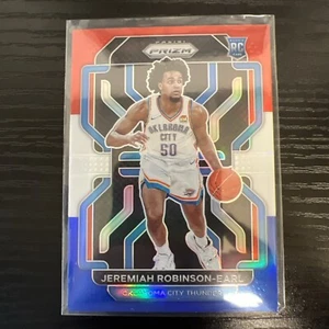 2021-22 Prizm Jeremiah Robinson-Earl Red White Blue Prizm RC Rookie OKC Thunder - Picture 1 of 3