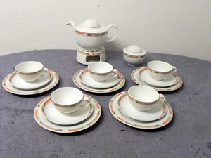 HUTSCHENREUTER TEESERVICE FÜR 5 PERSONEN LEONARD DEKOR BOLOGNA - Bild 1 von 9