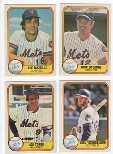 1981 Fleer Baseball New York Mets Team Set of 23 Cards - Picture 1 of 1