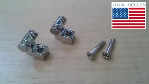Set of 2 Chrome Roller String Trees for Fender Stratocaster Project NEW - Picture 1 of 3