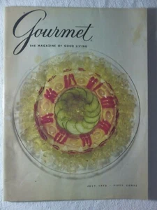 Vintage baking cooking Gourmet The Magazine of Good Living July 1972 XXXII - Imagen 1 de 4