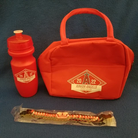Los Angeles Angels Kids Club 2022 Jersey Mike's Insulated Bag, Bottle, Band Set Cover