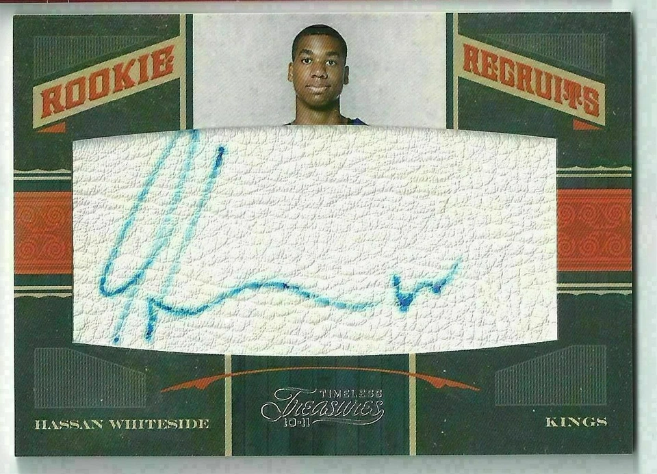 2010-11 Panini Timeless Treasures Hassan Whiteside Rookie Recruit Auto RC #/299 - Image 1 of 1