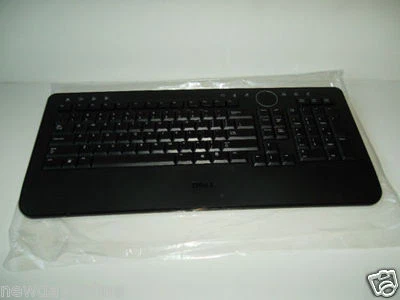 Dell Wireless Slim Black Multimedia Keyboard w/Volume Play Calc M756C Y-RBP-DEL4 - Image 1 of 4
