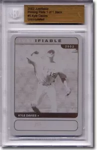 2002 Kyle Davies Rookie Printing Press Plate BGS RC 1/1 - Picture 1 of 2