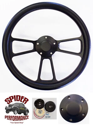 1961-1964 Ford Pickup steering wheel 13 3/4" BLACK JACK - Image 1 of 4