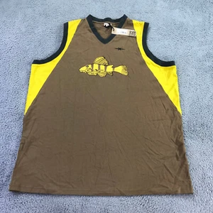 Phipps Shirt Mens Large 3 Sports Jersey CatFish Brown Yellow Casual Adult - Picture 1 of 12
