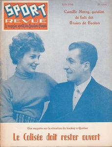 REVISTA DEPORTIVA ORIGINAL JUNIO 1958 QUEBEC ACES JEAN BELIVEAU HOCKEY NHL - Imagen 1 de 3