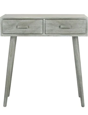 Safavieh Home Dean Mid-Century Modern Slate Grey 2-drawer Console - Image 1 of 3