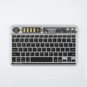 Wireless Bluetooth keyboard Transparent shell Rechargeable Portable ultrathin - Picture 1 of 19