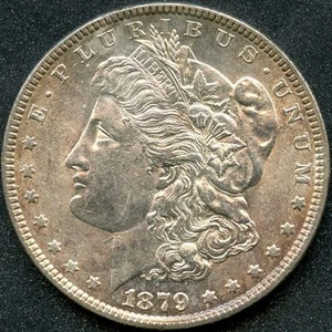 1879 (CH BU) $1 SILVER MORGAN DOLLAR - Picture 1 of 2
