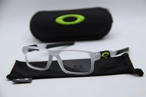 NUEVAS GAFAS OAKLEY FULL COUNT OY8013-0247 SATINADAS TRANSPARENTES AUTÉNTICAS CON ESTUCHE 47-14 - Imagen 1 de 4