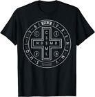 NEW LIMITED Religious Catholic St. Benedict Medal, Christian T-Shirt Size S-5XL
