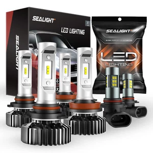 For Dodge RAM 1500 2500 3500 4500 2013 2014 2015 LED Headlights+Fog Lights Bulbs - Picture 1 of 23