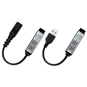 Bluetooth LED Controller DC USB 5V 12V 24V For 5050 3528 RGB LED Strip Light - Picture 1 of 14