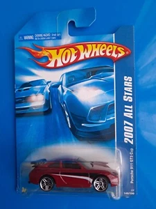 Porsche 911 GT3 Cup 146 / 180 🔥 1:64 Hot wheels 2007 bordeaux blanc  All Stars - Picture 1 of 3