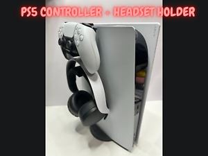 Sony Playstation 5 PS5 Headset & Controller Holder Stand - Clip On - 3D Printed