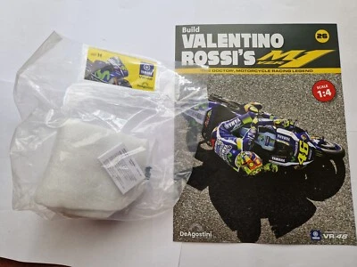 1/4 DEAGOSTINI Costruire Il Yamaha YZR-M1 Valentino Rossi Moto Parte Numero #26 - Immagine 1 di 2