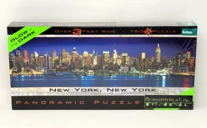 Buffalo Games New York Panoramic Glow in the Dark 750 Piece Jigsaw Puzzle Sealed - Picture 1 of 4