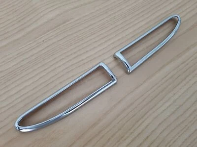 UK SELLER For JAGUAR X TYPE 2 X CHROME Side Marker Indicator Lamp Surround Trims - Image 1 of 4